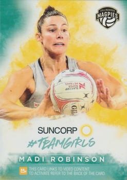 2019 Tap 'N' Play Suncorp Super Netball - #Teamgirls #TG-05 Madi Robinson Front